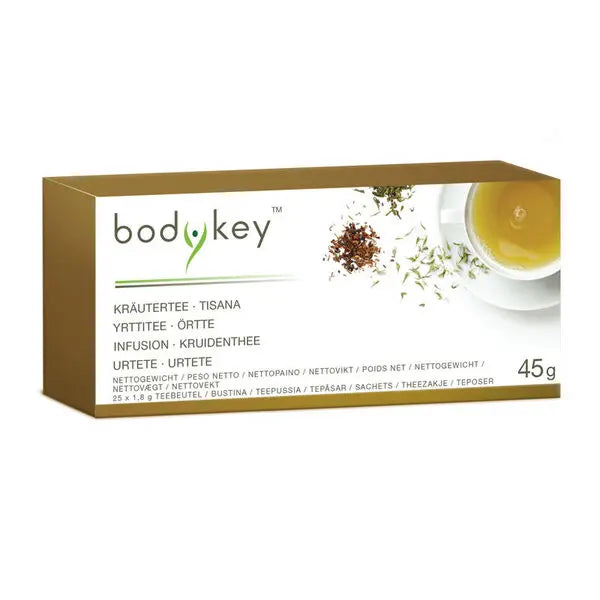 Bodykey™ Kräutertee by Nutrilite™ – Çaj Bimor për Mbështetje të Hidratimit dhe Menaxhimit të Peshës (25 Qese)