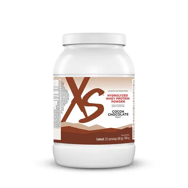 XS™ Hydrolisiertes Protein Pulver mit Kakao-Schokoladengeschmack – Pluhur Protein për Ndërtimin e Muskujve (30 Pako)