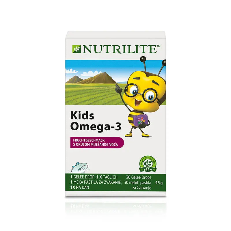 Nutrilite™ Kids Omega-3 – Suplement për Shëndetin e Kockave dhe Imunitetin për Fëmijë (30 Tableta Përtypëse)